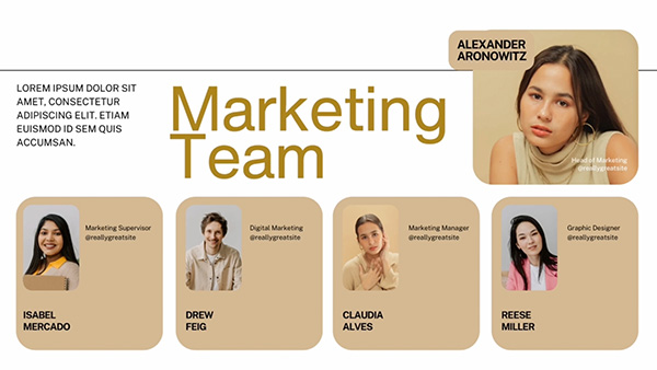marketing team marketing team